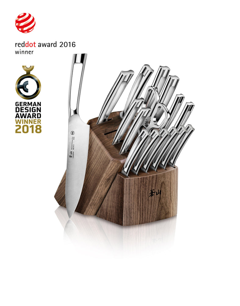 
                  
                    Load image into Gallery viewer, N1 Series 17-Piece Knife Block Set, Walnut, Forged German Steel, 1024784
                  
                